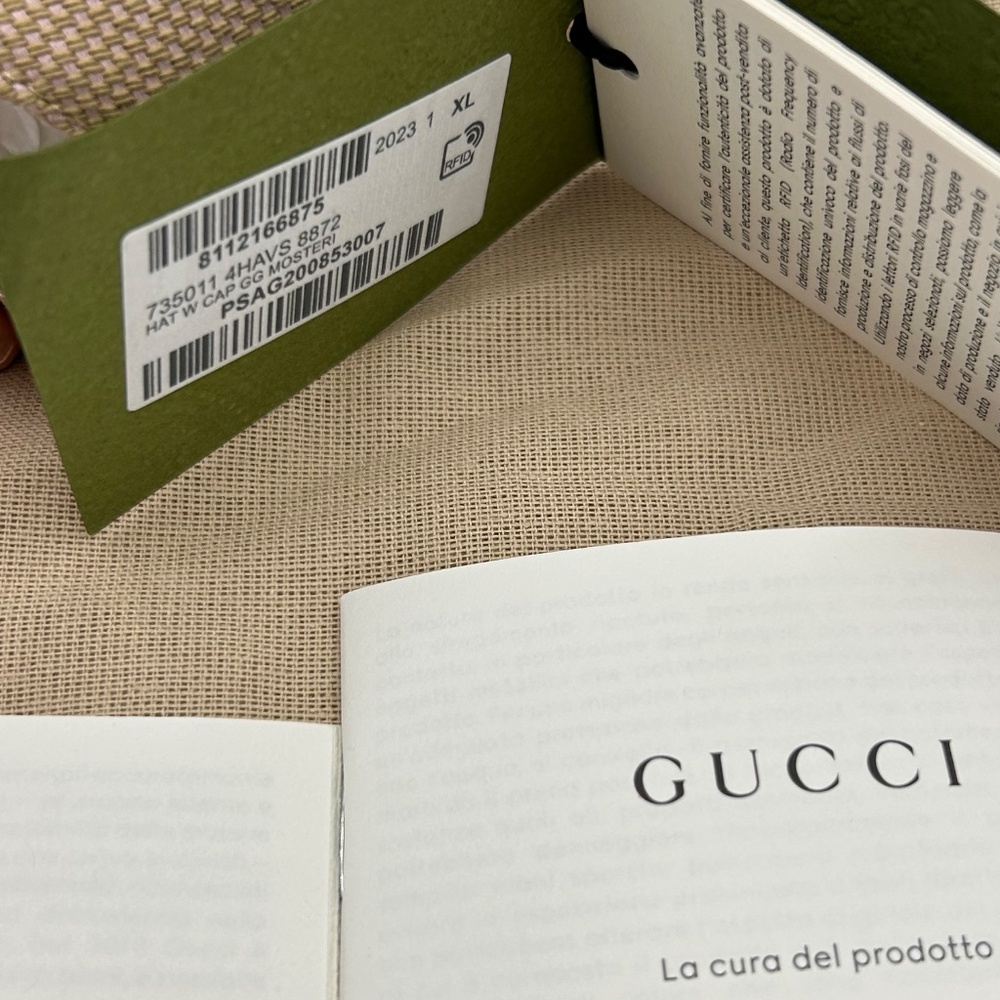 Women’s Gucci jumbo GG canvas, baseball hat in beige and pink size XL Italy - Picture 6 of 10